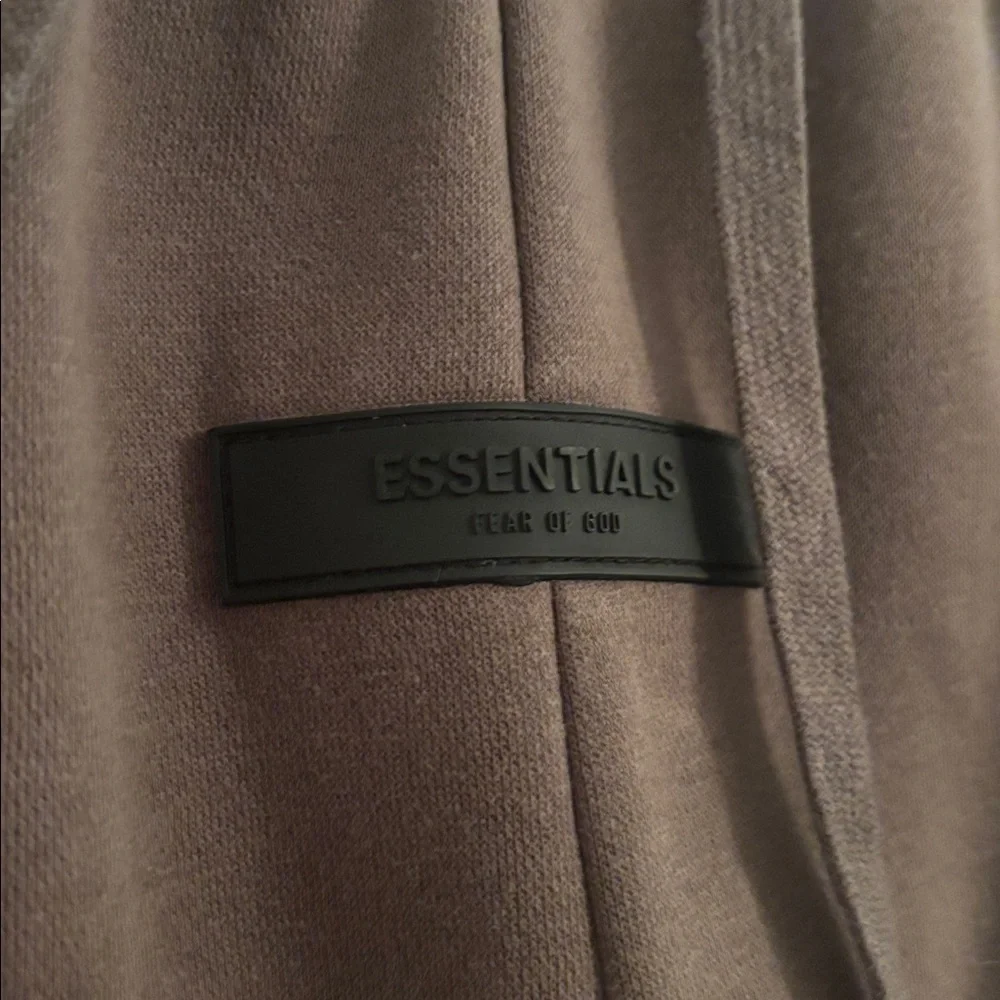Essentials | S | Fear of God Essentials Taupe Track Pants - Picture 6 of 9